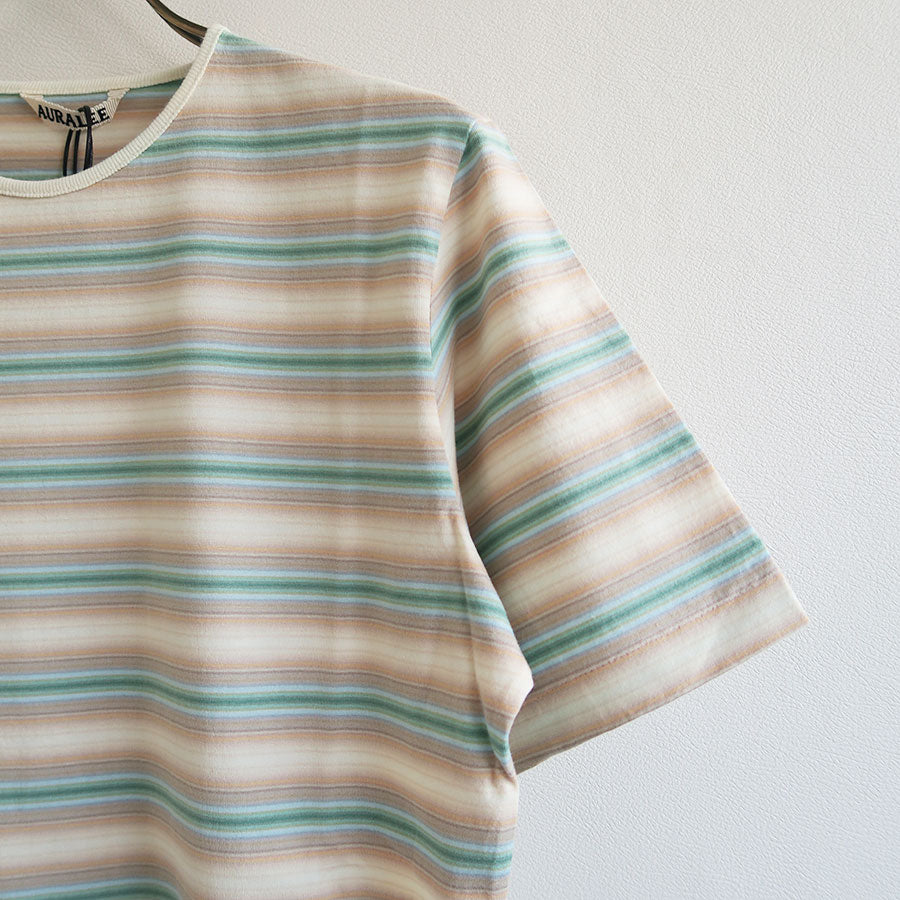【AURALEE/オーラリー】<br>GRADIENT STRIPE JERSEY TEE <br>A25AT04GJ