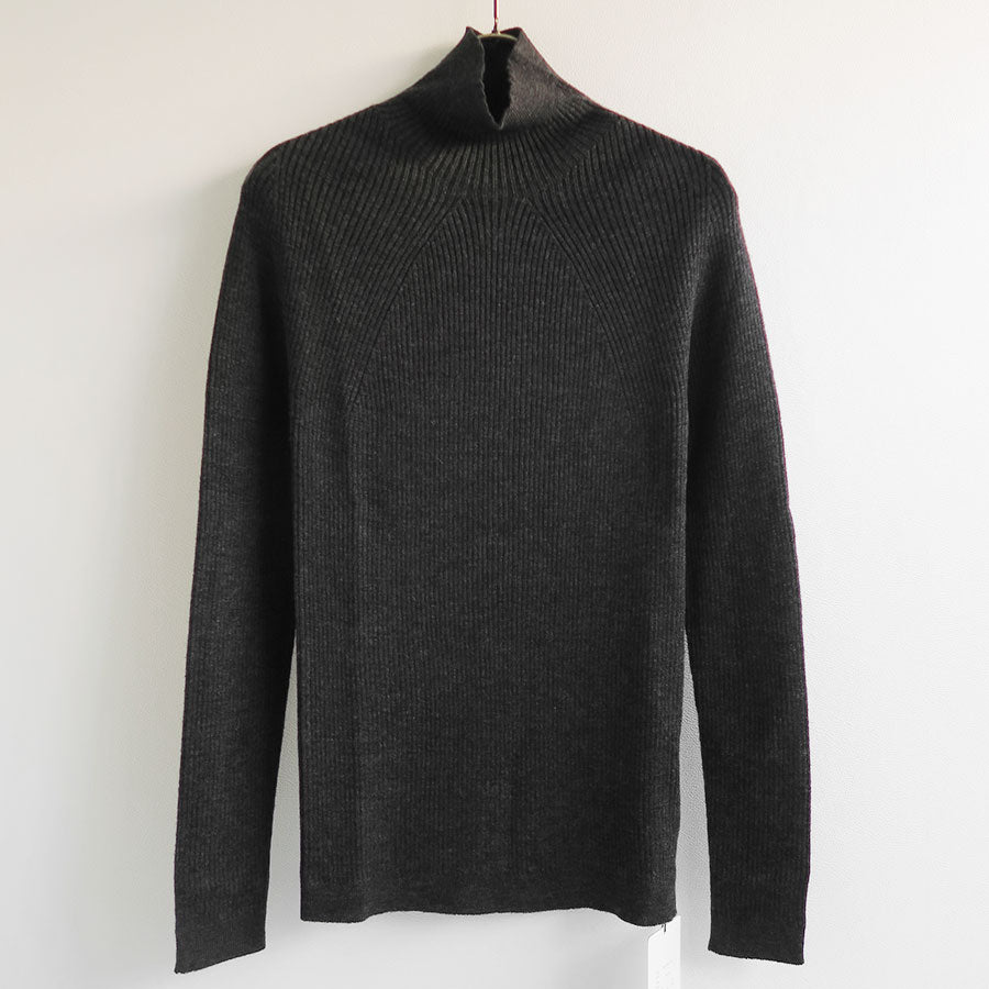 【BATONER/バトナー】<br>AGING WOOL RIBNATURE TURTLE NECK(GLITTER) <br>BN-24FL-045