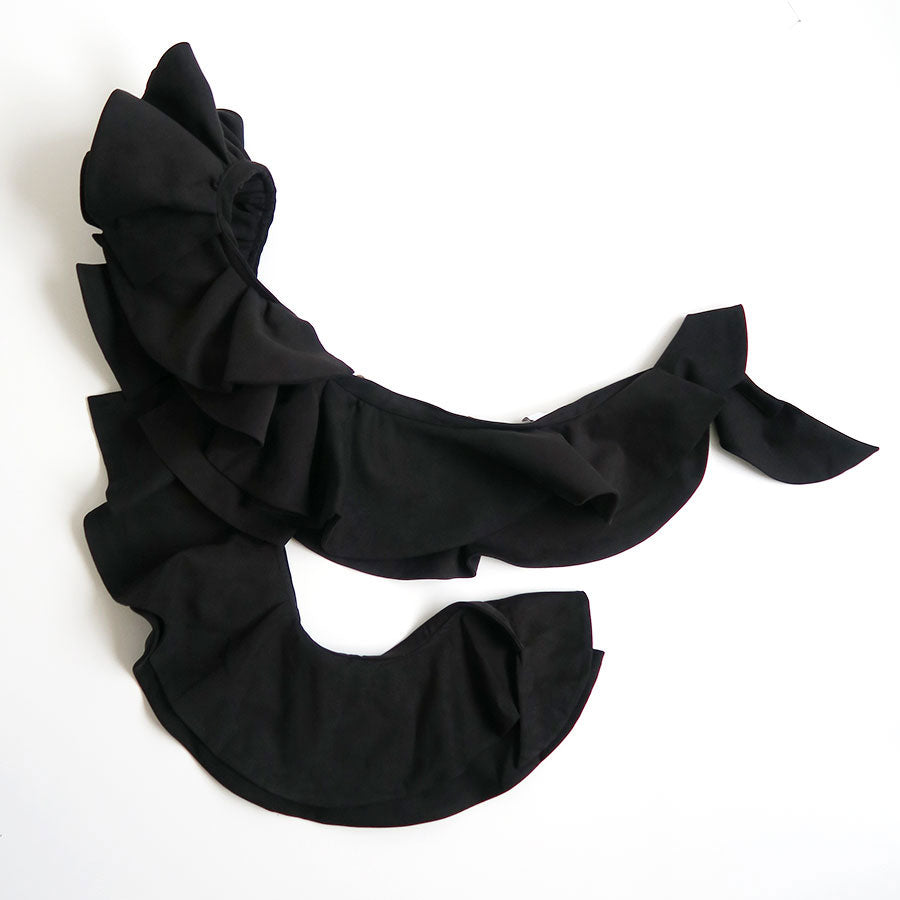 【MARGE/マージ】<br>Suede ruffle scarf <br>1006-0108-258