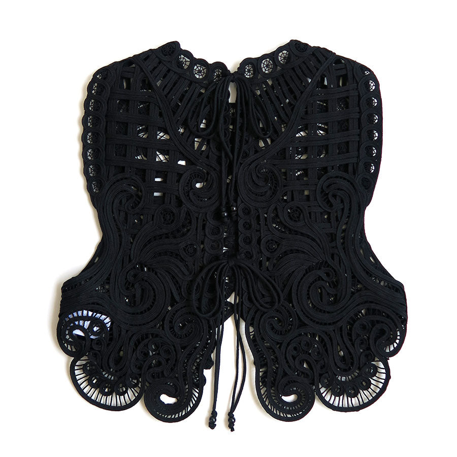 【Mame Kurogouchi/マメ】<br>Cord Embroidery Vest <br>MM24FW-SH091