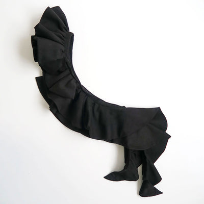 【MARGE/マージ】<br>Suede ruffle scarf <br>1006-0108-258