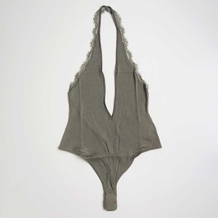 【FUMIKA UCHIDA/フミカウチダ】 <br>RIB HALTER-NECK BODYSUIT <br>W-UW005