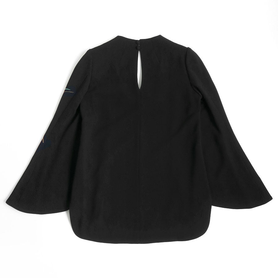 【Mame Kurogouchi/マメ】<br>Triacetate Floral Embroidery Blouse <br>MM23PF-SH732