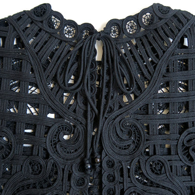 【Mame Kurogouchi/マメ】<br>Cord Embroidery Vest <br>MM24FW-SH091