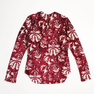 【Mame Kurogouchi/マメ】<br>Velour Jersey Top <br>MM25FW-JS097