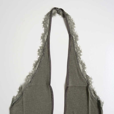 【FUMIKA UCHIDA/フミカウチダ】 <br>RIB HALTER-NECK BODYSUIT <br>W-UW005