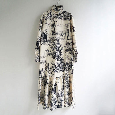【JOHN/ジョン】French Scenic Printed Dress <br>JNR202001