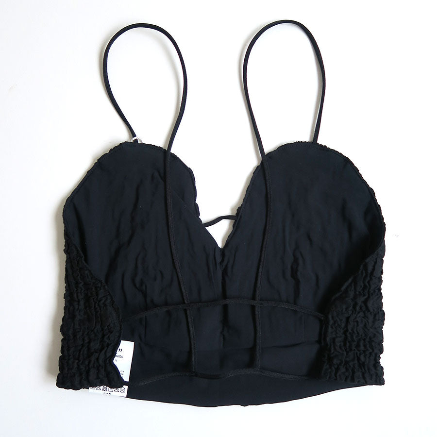 FUMIE TANAKA フミエタナカ　step bustier　ブラック　M 25SS】FUMIE TANAKA フミエタナカ /blend bustier / ビスチェ | TRENT