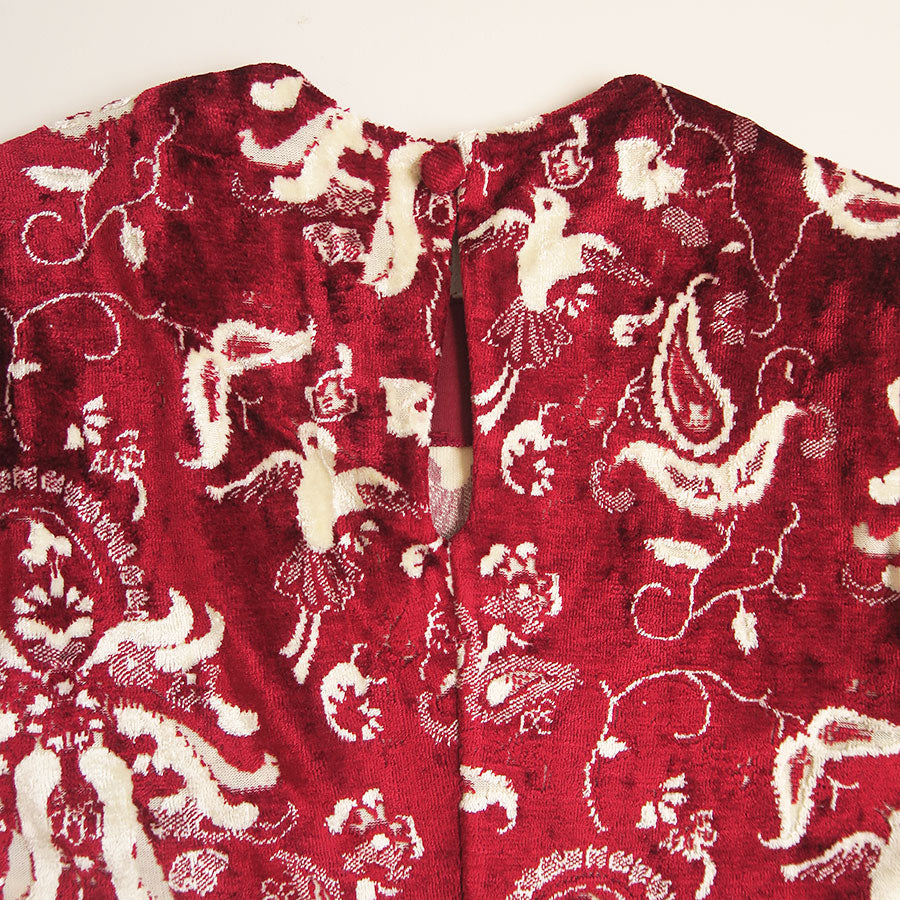 【Mame Kurogouchi/マメ】<br>Velour Jersey Top <br>MM25FW-JS097
