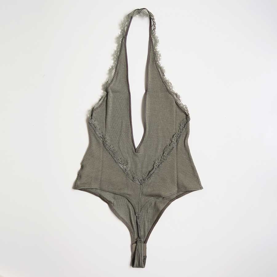 【FUMIKA UCHIDA/フミカウチダ】 <br>RIB HALTER-NECK BODYSUIT <br>W-UW005