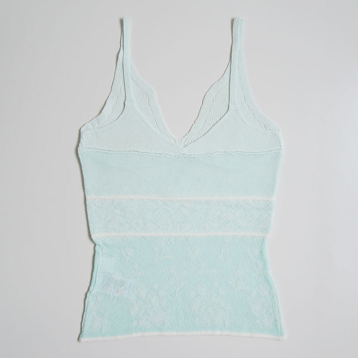 Mame Kurogouchi/マメ】Floral Jacquard Knit Camisole Top MM26SS