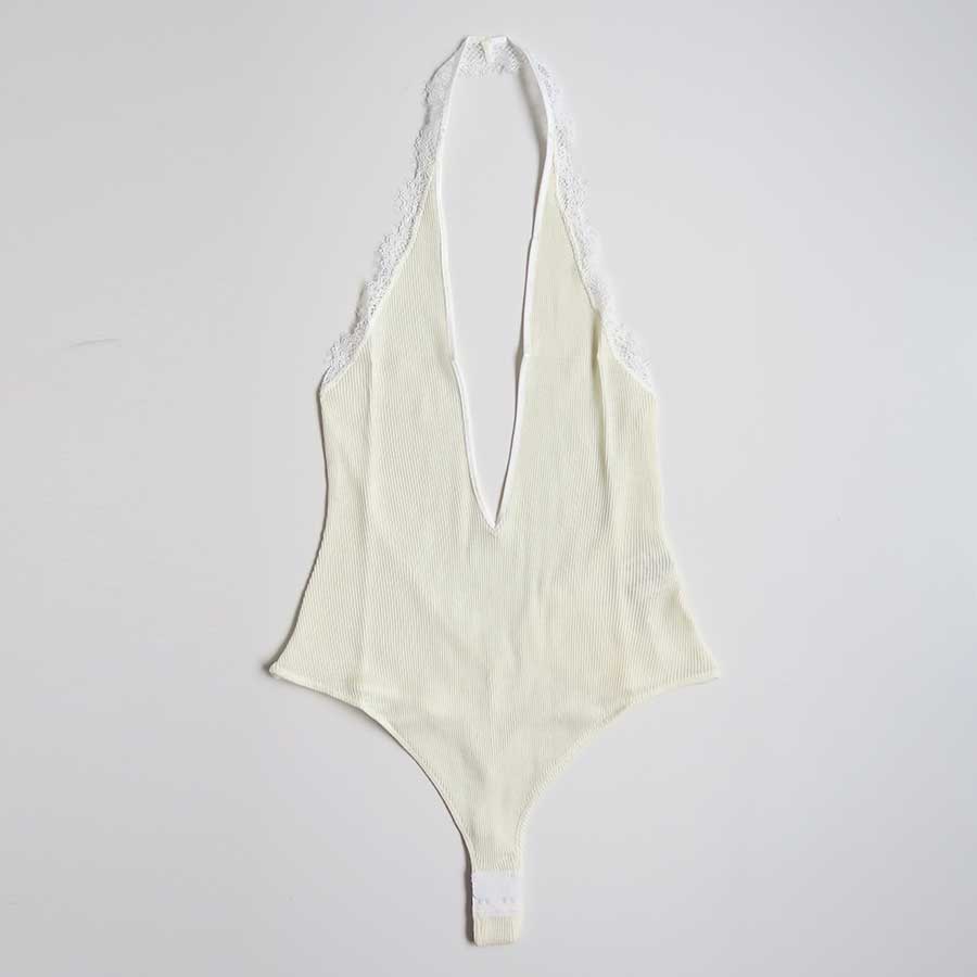【FUMIKA UCHIDA/フミカウチダ】 <br>RIB HALTER-NECK BODYSUIT <br>W-UW005