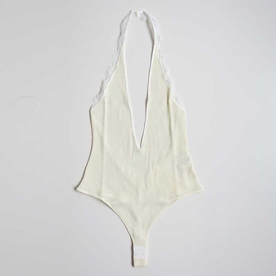 【FUMIKA UCHIDA/フミカウチダ】 <br>RIB HALTER-NECK BODYSUIT <br>W-UW005