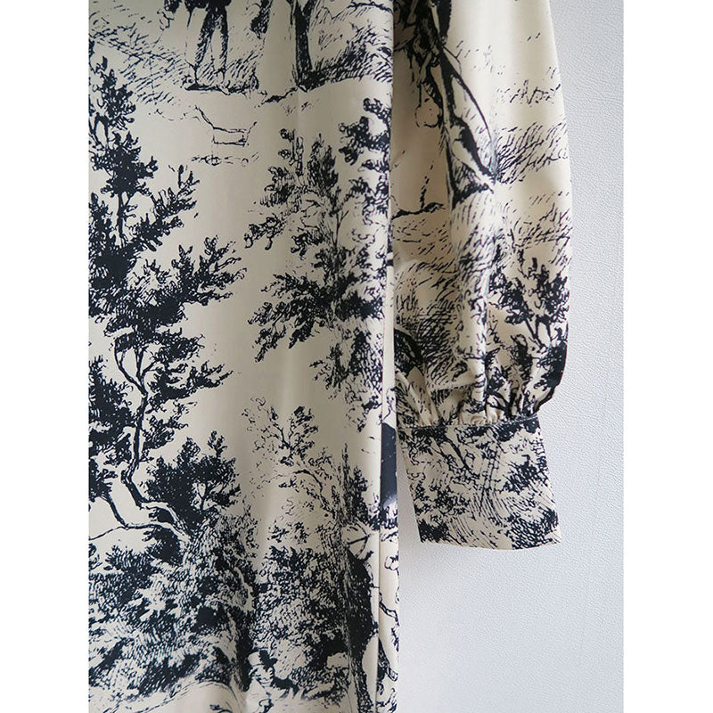 【JOHN/ジョン】French Scenic Printed Dress <br>JNR202001