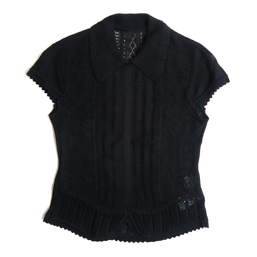Mame Kurogouchi Lace Knitted Top 25ss