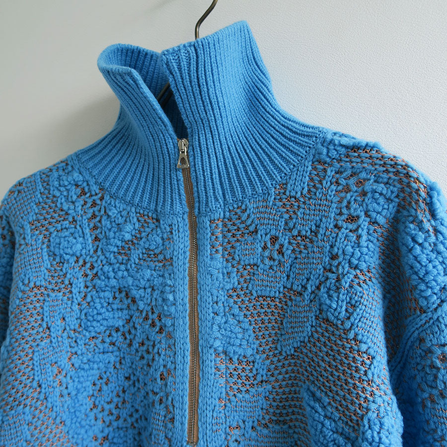 【PHOTOCOPIEU/フォトコピュー】<br>HALF-ZIP SWEATER (TATE) <br>252TAT