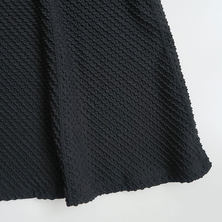 【Mame Kurogouchi/マメ】<br>Shirring Jersey Jacquard Flared Dress <br>MM24FW-JS046