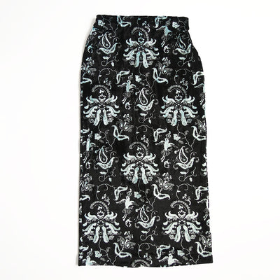 【Mame Kurogouchi/マメ】<br>Velour Jersey I-Line Skirt <br>MM25FW-JS098