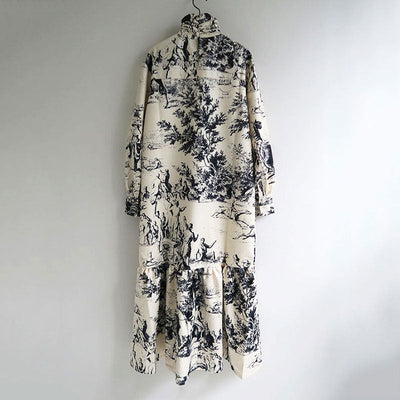 【JOHN/ジョン】French Scenic Printed Dress <br>JNR202001