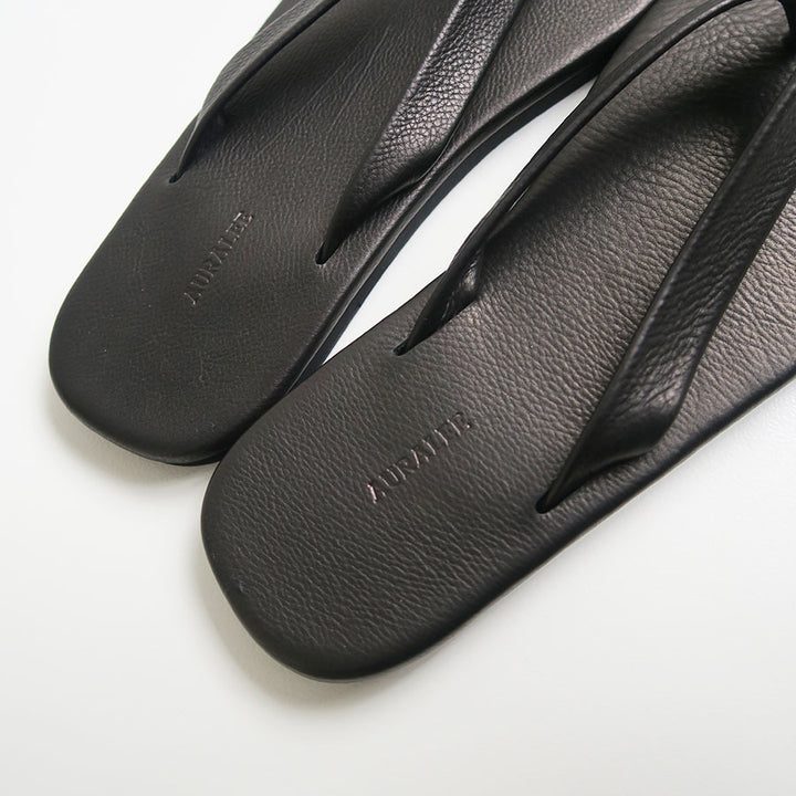 AURALEE/オーラリー】SOFT LEATHER FLIP-FLOPS A26SS11QDの通販