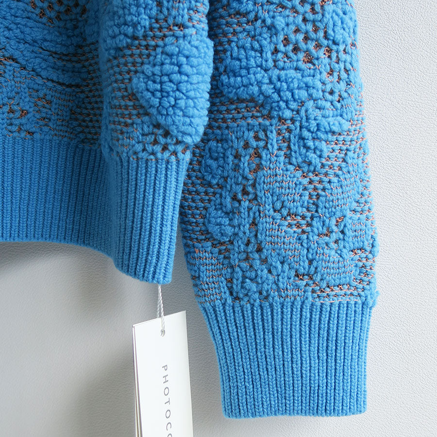 【PHOTOCOPIEU/フォトコピュー】<br>HALF-ZIP SWEATER (TATE) <br>252TAT