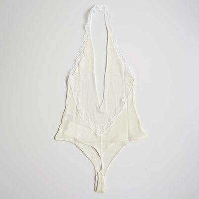 【FUMIKA UCHIDA/フミカウチダ】 <br>RIB HALTER-NECK BODYSUIT <br>W-UW005