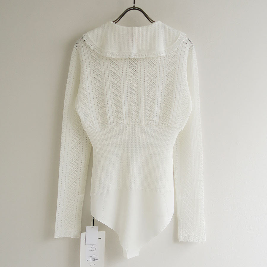 FETICO/フェティコ】LACE KNIT SAILOR COLLAR BODYSUIT FTC252-0702の 