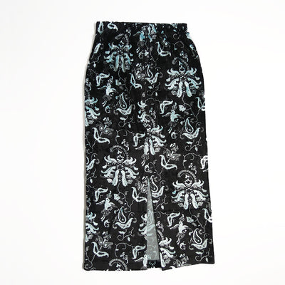 【Mame Kurogouchi/マメ】<br>Velour Jersey I-Line Skirt <br>MM25FW-JS098