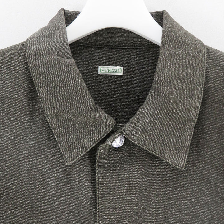 A.PRESSE/アプレッセ】Vintage Black Chambray Work Jacket 26SAP-01