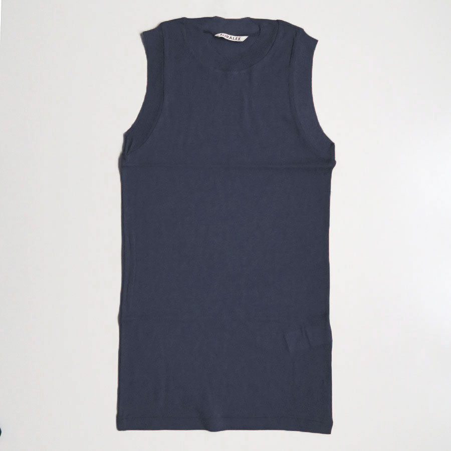 AURALEE/オーラリー】SUPER HIGH GAUGE SHEER RIB TANK TOP A00T04HFの