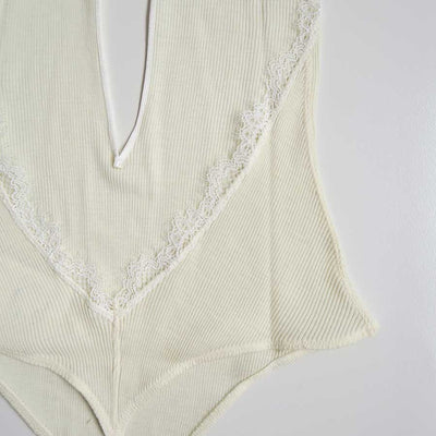 【FUMIKA UCHIDA/フミカウチダ】 <br>RIB HALTER-NECK BODYSUIT <br>W-UW005