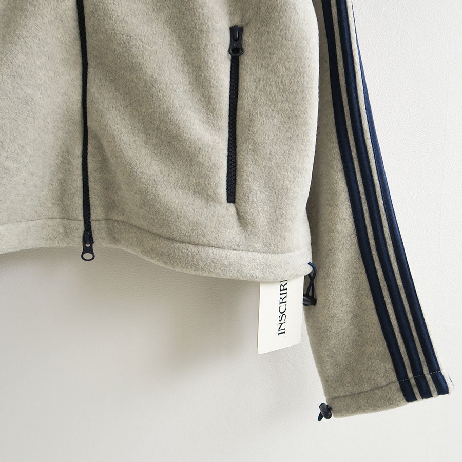 【INSCRIRE/アンスクリア】<br>Fleece Tight Fit Track Jacket <br>I25AW-BC119
