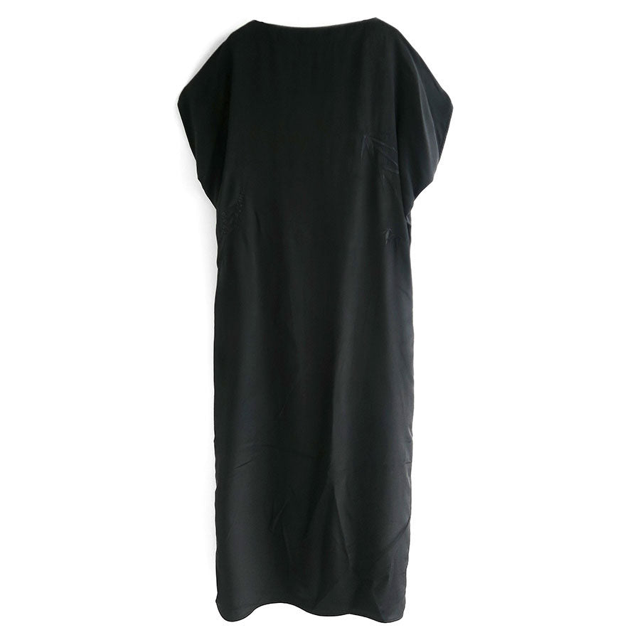 【Mame Kurogouchi/マメ】<br>Silk Cupra Floral Embroidery Dress <br>MM23PF-DR701