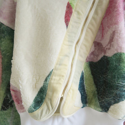 【AKIKOAOKI/アキコアオキ】<br>Blanket sweat(floral) <br>AA23AW-SW01-01
