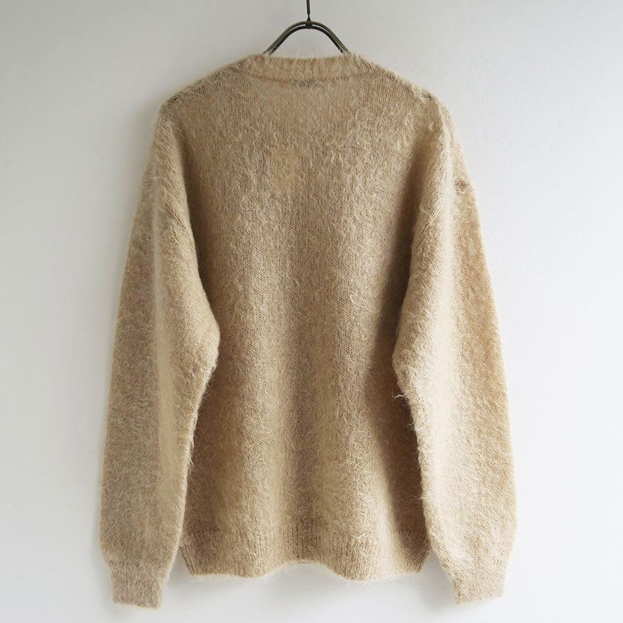 【AURALEE/오라리】<br> BRUSHED SUPER KID MOHAIR KNIT P/O<br> A23AP05KM 