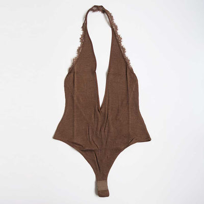【FUMIKA UCHIDA/フミカウチダ】 <br>RIB HALTER-NECK BODYSUIT <br>W-UW005