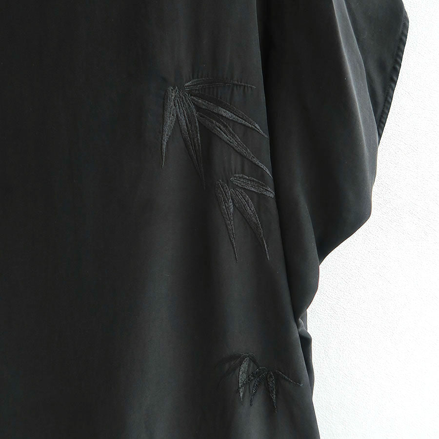 Mame Kurogouchi/マメ】Silk Cupra Floral Embroidery Dress MM23PF
