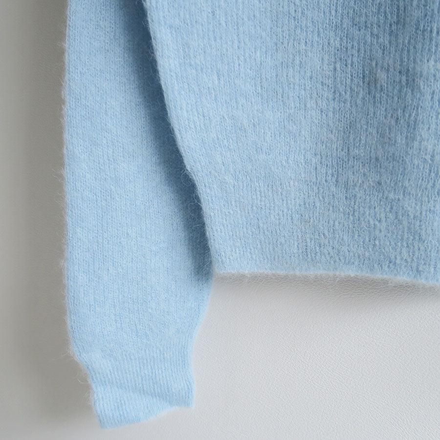 【9/5からポイント10%還元】<br>【AURALEE/オーラリー】<br>BABY SURI ALPACA SHEER KNIT SKIPPER POLO <br>A25AP05AK
