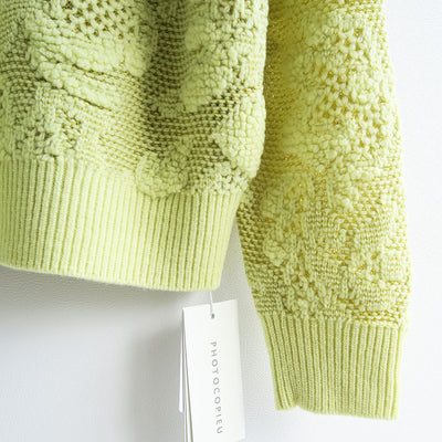 【PHOTOCOPIEU/フォトコピュー】<br>HALF-ZIP SWEATER (TATE) <br>252TAT