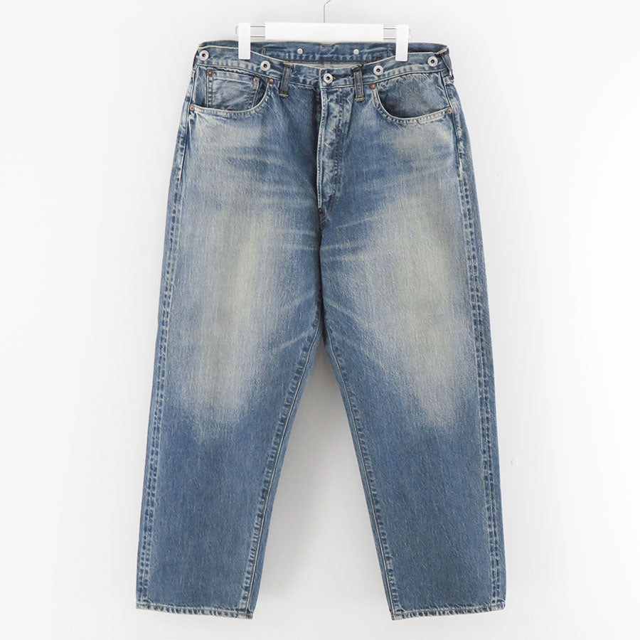 【A.PRESSE/アプレッセ】<br>No.22 Washed Wide Denim Pants <br>AP-4003