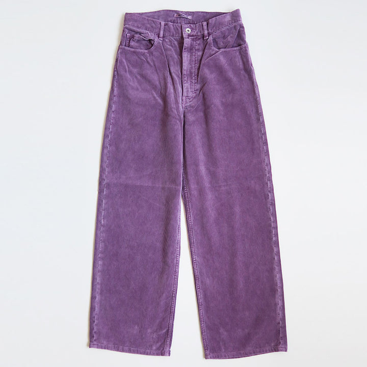 AURALEE/オーラリー】GARMENT-DYED FINX CORDUROY 5P WIDE PANTS
