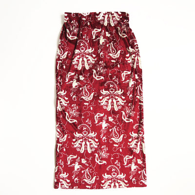 【Mame Kurogouchi/マメ】<br>Velour Jersey I-Line Skirt <br>MM25FW-JS098