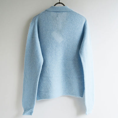 【9/5からポイント10%還元】<br>【AURALEE/オーラリー】<br>BABY SURI ALPACA SHEER KNIT SKIPPER POLO <br>A25AP05AK