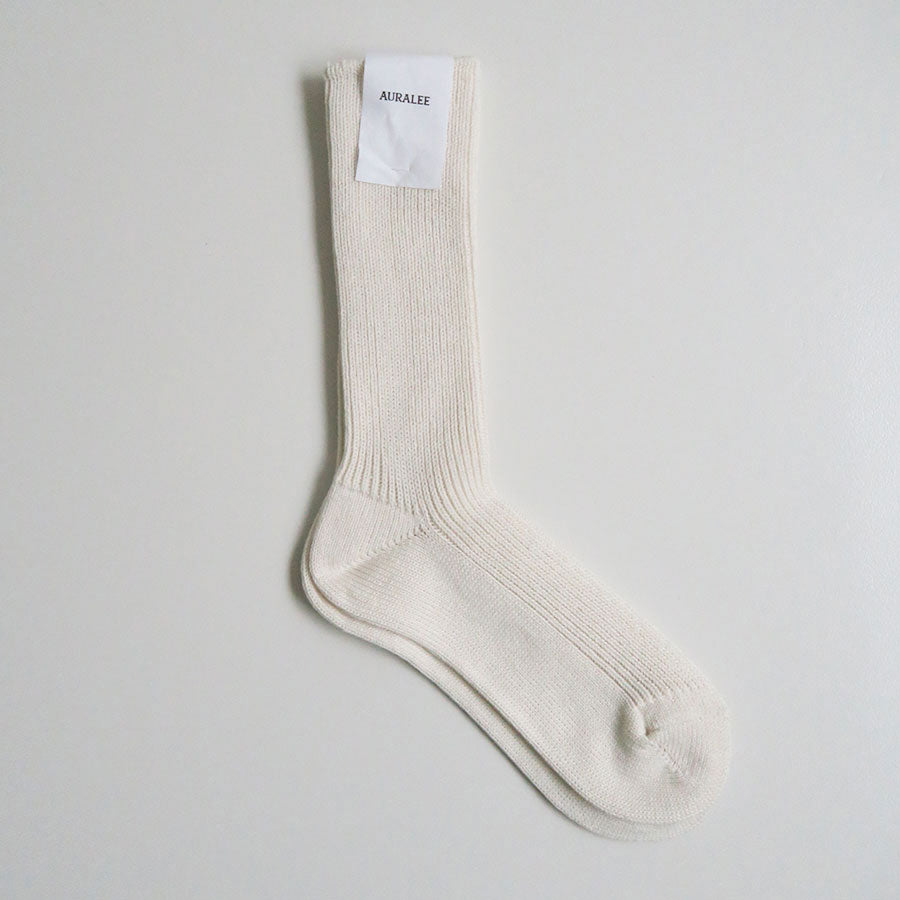 注目■AURALEE■大人気 コットンカシミアローゲージソックス 3色 COTTON CASHMERE LOW GAUGE SOCKS