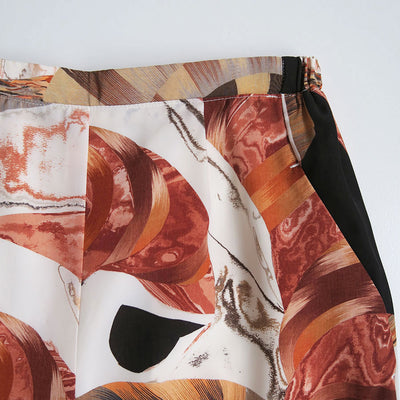 【Mame Kurogouchi/マメ】<br>Marble Print Trousers <br>MM23FW-PT021