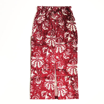 【Mame Kurogouchi/マメ】<br>Velour Jersey I-Line Skirt <br>MM25FW-JS098