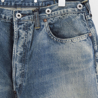 【A.PRESSE/アプレッセ】<br>No.22 Washed Wide Denim Pants <br>AP-4003