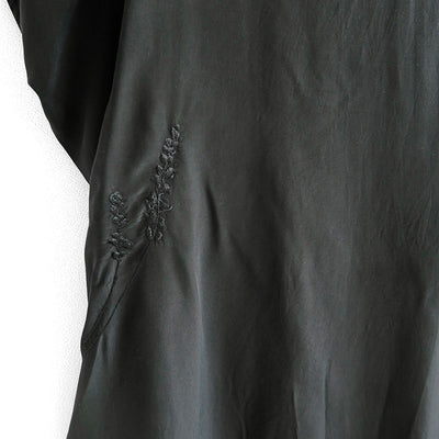 【Mame Kurogouchi/マメ】<br>Silk Cupra Floral Embroidery Dress <br>MM23PF-DR701