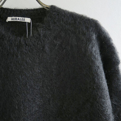【AURALEE/오라리】<br> BRUSHED SUPER KID MOHAIR KNIT P/O<br> A23AP05KM 