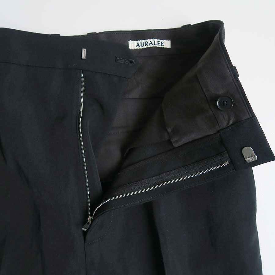 AURALEE/オーラリー】HIGH-TWIST WOOL LINEN TWILL SLACKS A26SP02WLの
